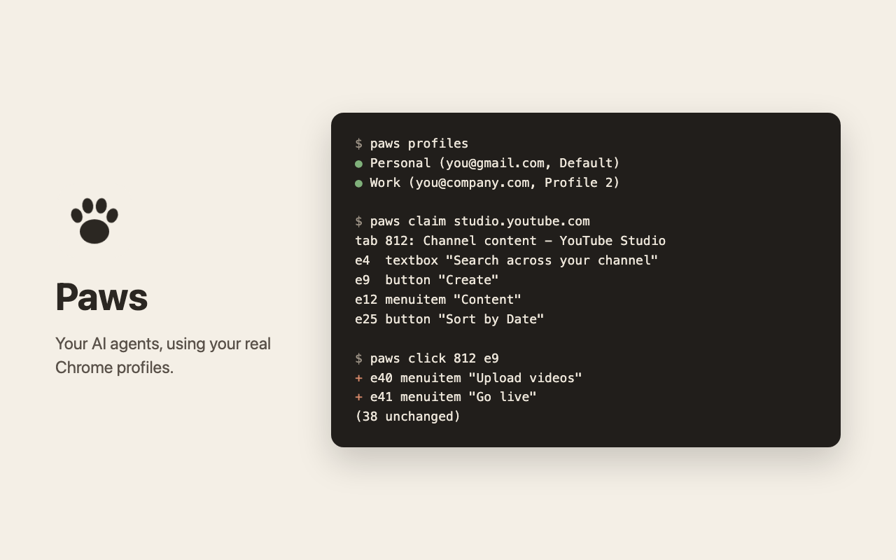 browserbear profiles, browserbear claim and browserbear click in a terminal